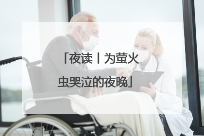 夜读丨为萤火虫哭泣的夜晚