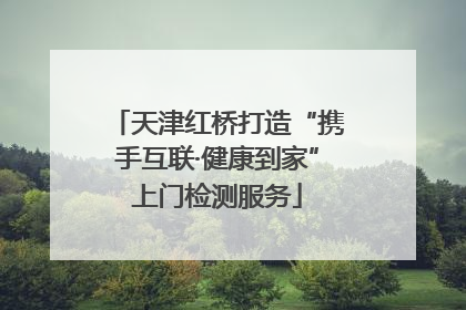 天津红桥打造“携手互联·健康到家”上门检测服务