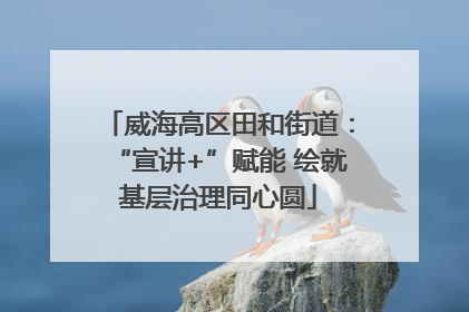 威海高区田和街道：“宣讲+”赋能 绘就基层治理同心圆