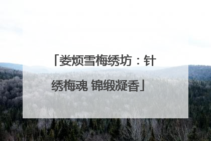 娄烦雪梅绣坊：针绣梅魂 锦缎凝香