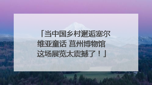 当中国乡村邂逅塞尔维亚童话 莒州博物馆这场展览太震撼了！