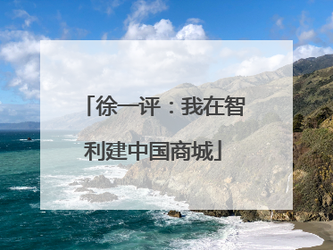 徐一评:我在智利建中国商城