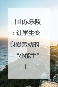 山东乐陵：让学生变身爱劳动的“小能手”