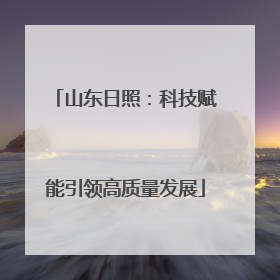 山东日照：科技赋能引领高质量发展