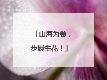 山海为卷，步履生花！