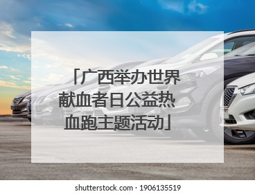 广西举办世界献血者日公益热血跑主题活动