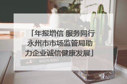 年报增信 服务同行 永州市市场监管局助力企业诚信健康发展