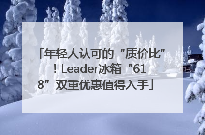 年轻人认可的“质价比”！Leader冰箱“618”双重优惠值得入手