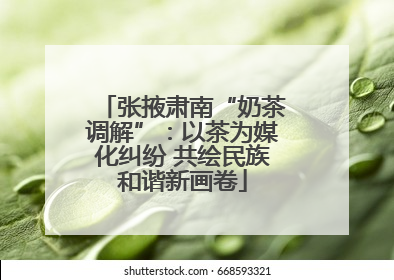张掖肃南“奶茶调解”：以茶为媒化纠纷 共绘民族和谐新画卷