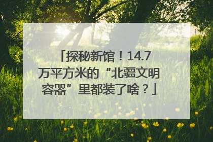 探秘新馆！14.7万平方米的“北疆文明容器”里都装了啥？