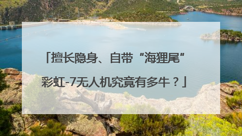 擅长隐身、自带“海狸尾” 彩虹-7无人机究竟有多牛？