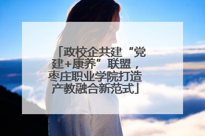 政校企共建“党建+康养”联盟，枣庄职业学院打造产教融合新范式