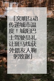 文明互动传递城市温度！城阳巴士驾驶员礼让斑马线获外籍友人鞠躬致谢
