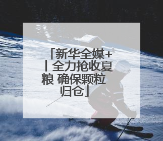 新华全媒+丨全力抢收夏粮 确保颗粒归仓