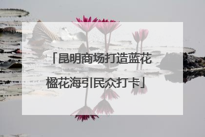 昆明商场打造蓝花楹花海引民众打卡