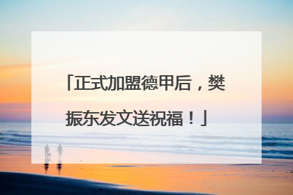 正式加盟德甲后，樊振东发文送祝福！