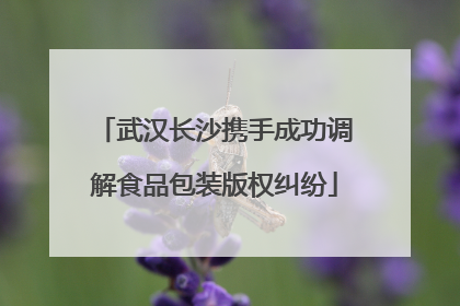 武汉长沙携手成功调解食品包装版权纠纷