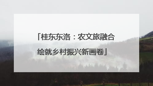 桂东东洛：农文旅融合绘就乡村振兴新画卷