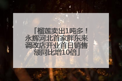 榴莲卖出1吨多！永辉河北首家胖东来调改店开业首日销售额同比增10倍