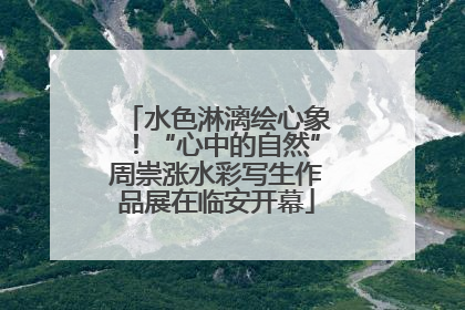 水色淋漓绘心象！“心中的自然”周崇涨水彩写生作品展在临安开幕
