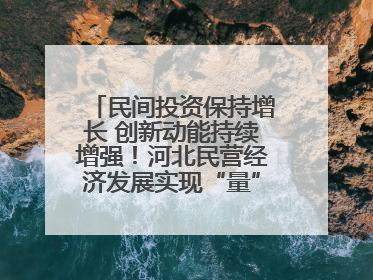 民间投资保持增长 创新动能持续增强！河北民营经济发展实现“量”“质”双提升