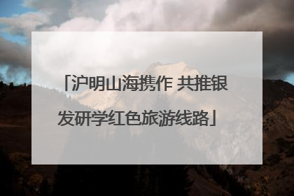 沪明山海携作 共推银发研学红色旅游线路