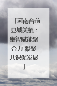 河南台前县城关镇：集智赋能聚合力 凝聚共识促发展