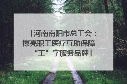 河南南阳市总工会：擦亮职工医疗互助保障“工”字服务品牌