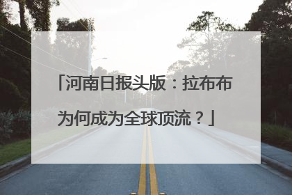 河南日报头版：拉布布为何成为全球顶流？