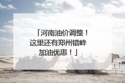 河南油价调整！这里还有郑州错峰加油优惠！