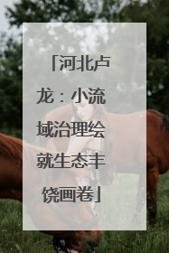 河北卢龙：小流域治理绘就生态丰饶画卷