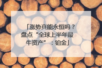 涨势真能永恒吗？盘点“全球上半年最牛资产”：铂金