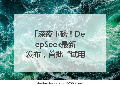 深夜重磅！DeepSeek最新发布，首批“试用体验”出炉→