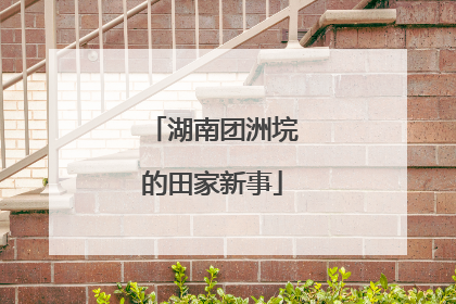 湖南团洲垸的田家新事