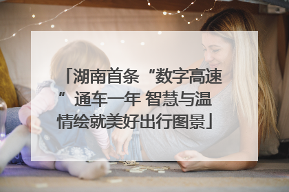 湖南首条“数字高速”通车一年 智慧与温情绘就美好出行图景