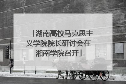 湖南高校马克思主义学院院长研讨会在湘南学院召开