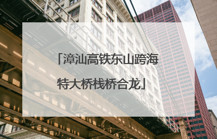 漳汕高铁东山跨海特大桥栈桥合龙