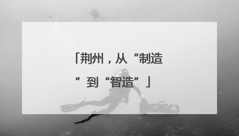 荆州，从“制造”到“智造”
