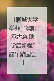 聊城大学举办“端阳承古意·助学启新程”端午游园会