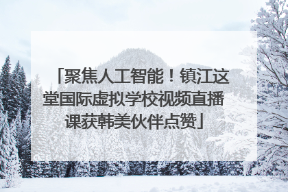 聚焦人工智能！镇江这堂国际虚拟学校视频直播课获韩美伙伴点赞