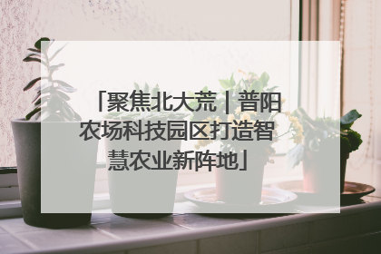 聚焦北大荒｜普阳农场科技园区打造智慧农业新阵地