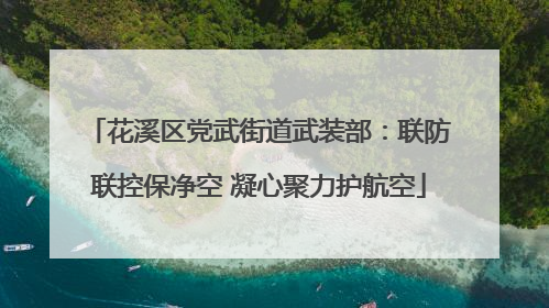 花溪区党武街道武装部：联防联控保净空 凝心聚力护航空