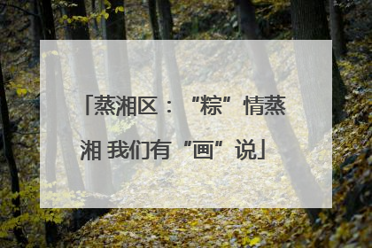 蒸湘区：“粽”情蒸湘 我们有“画”说