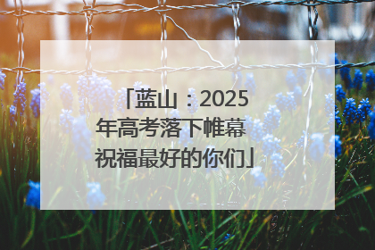 蓝山：2025年高考落下帷幕 祝福最好的你们
