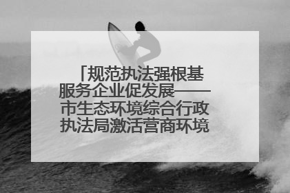 规范执法强根基 服务企业促发展——市生态环境综合行政执法局激活营商环境“绿色动能”