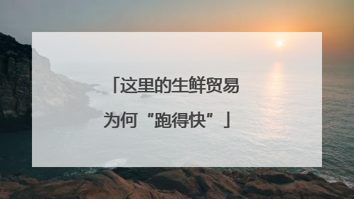 这里的生鲜贸易为何“跑得快”