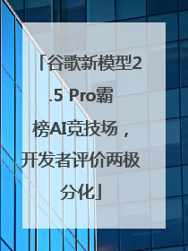 谷歌新模型2.5 Pro霸榜AI竞技场，开发者评价两极分化