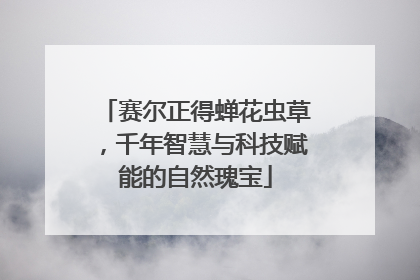 赛尔正得蝉花虫草，千年智慧与科技赋能的自然瑰宝