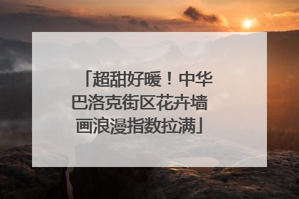 超甜好暖！中华巴洛克街区花卉墙画浪漫指数拉满