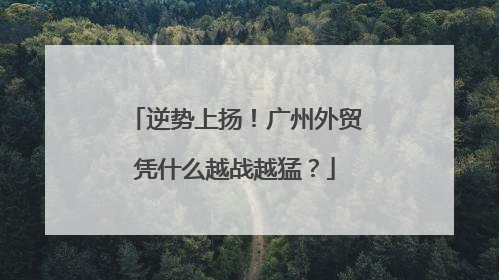 逆势上扬！广州外贸凭什么越战越猛？